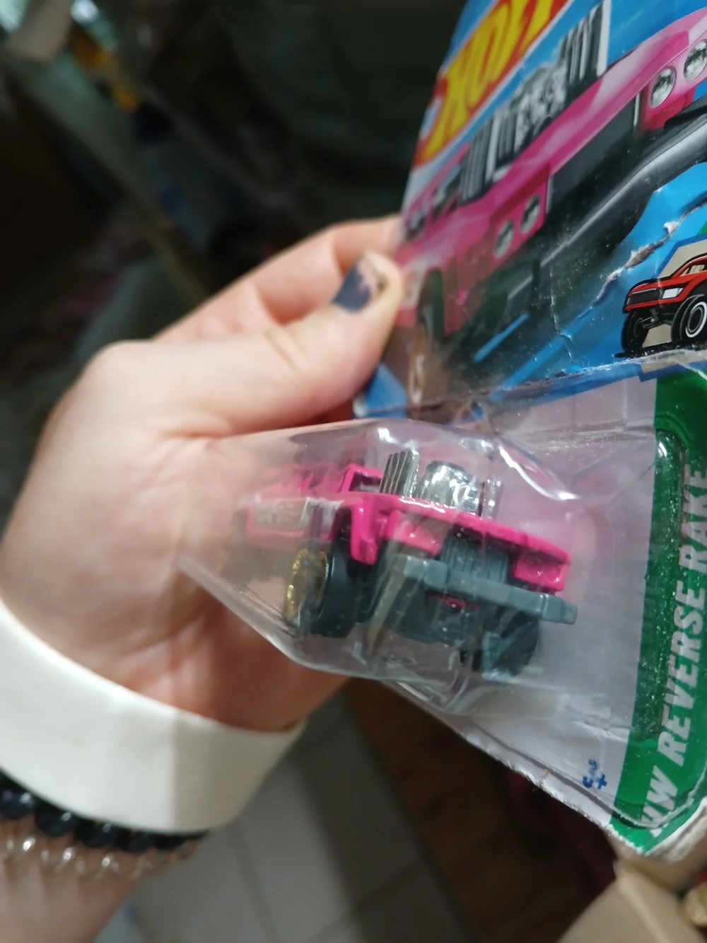 Hot Wheels Pink Custom Station Wagon Toy Car - Collectible Die-Cast